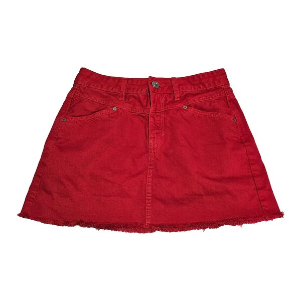 American Eagle Outfitters Dresses & Skirts - American Eagle Skirt Size 4 Red High Rise Festival Mini